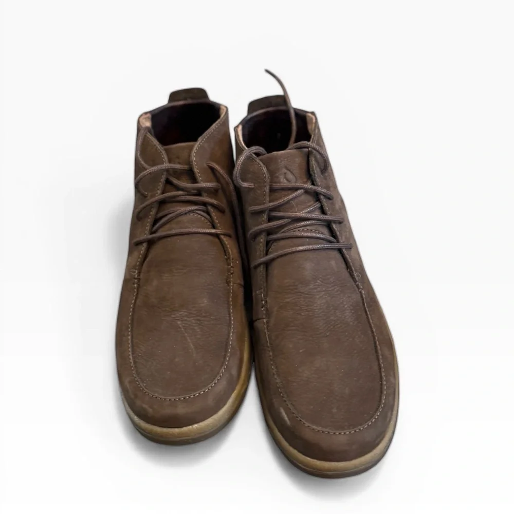 OluKai Men's Dark Brown Chukka Boots